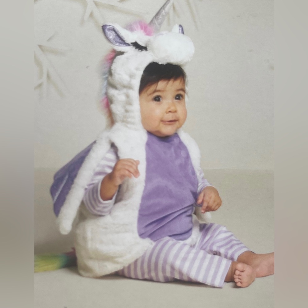 Brand new with tags unicorn costume infant size 12-18 months